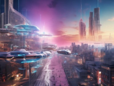 科技动态的壁纸图像，从未来到现在的见证