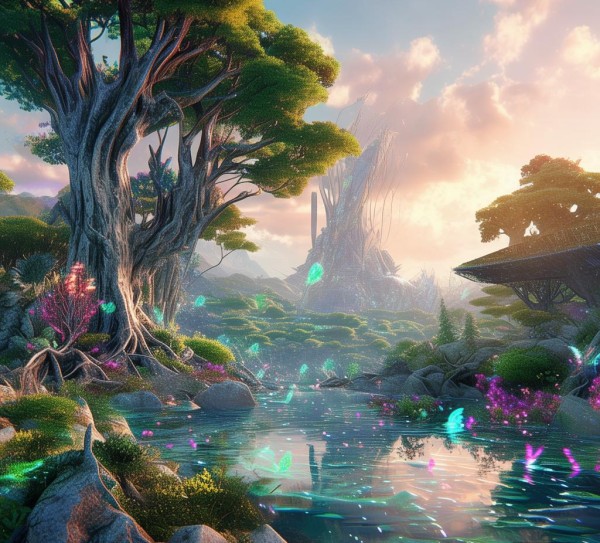 自然科技融合，美丽自然之画